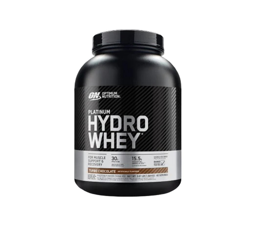 Optimum Nutrition Platinum Hydrowhey Protein Powder, 100% Hydrolyzed Whey Protein Isolate Powder, Flavor: Turbo Chocolate, 40 Servings, 3.61 Pounds (Packaging May Vary)