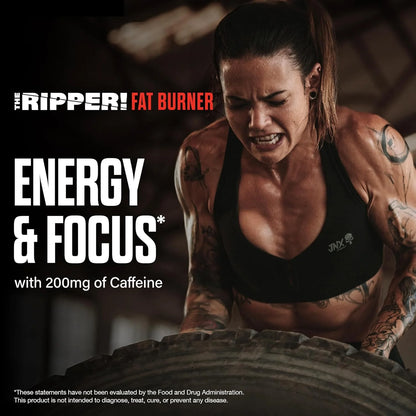 The Ripper! Shredding Thermogenic Fat Burner - Pineapple Shred 30 Servings | Advanced Fast Acting Thermogenic Pre-Workout, Appetite Suppressant for Men & Women