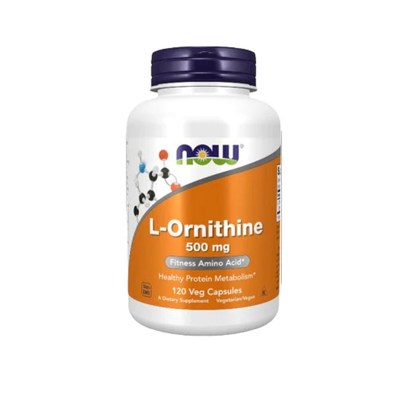 NOW Foods Supplements, L-Ornithine (L-Ornithine Hydrochloride) 500 Mg, Amino Acid, 120 Veg Capsules