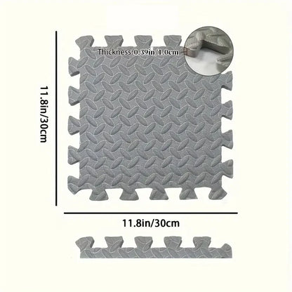 Puzzle Exercise Mat ½ In, EVA Interlocking Foam Floor Tiles for Home Gym, Mat for Home Workout Equipment, Floor Padding for Kids