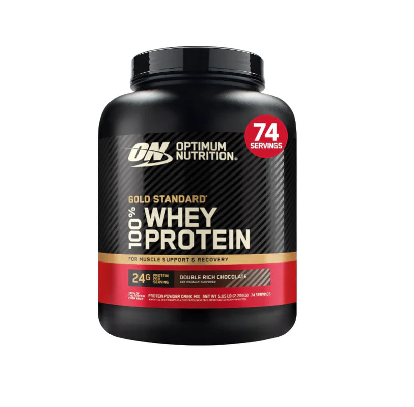 Optimum Nutrition Gold Standard 100% Whey Protein Powder, Double Rich Chocolate, 5 Pound