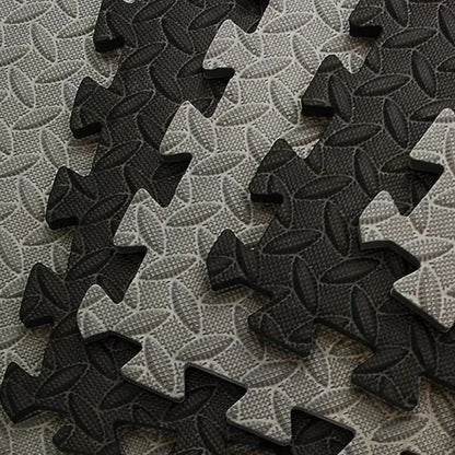 Puzzle Exercise Mat ½ In, EVA Interlocking Foam Floor Tiles for Home Gym, Mat for Home Workout Equipment, Floor Padding for Kids