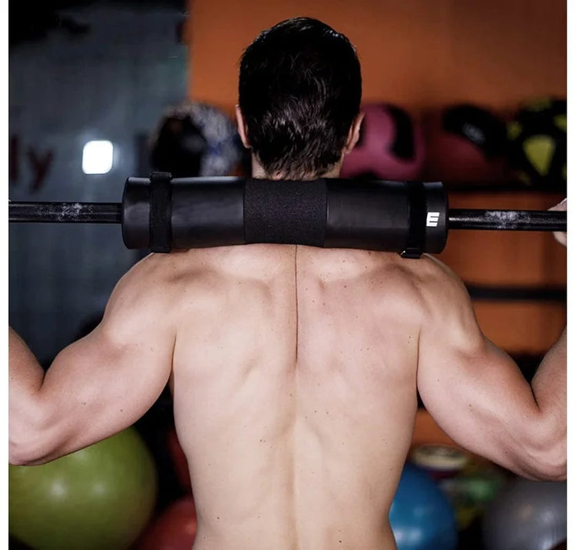 Barbell Squat Pad - Neck & Shoulder Protective Pad - Great for Squats, Lunges, Hip Thrusts, Weight Lifting & More - Fit Standard and Olympic Bars Perfectly