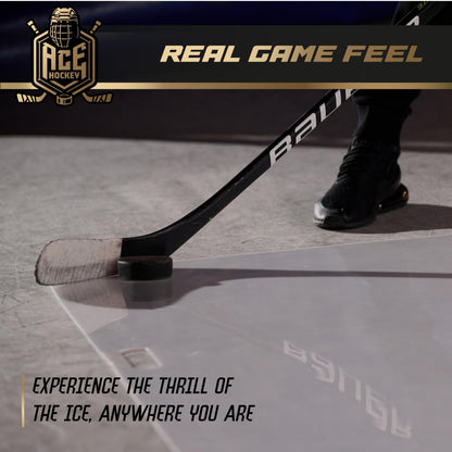 Shooting Pad 24X48 Inch Shoot like on Real Ice Practice Shooting Stickhandling Passing Skills on 8 Sqft Convenient off Ice Training Easy to Carry Synthetic Ice Mat