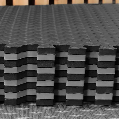 Puzzle Exercise Mat ½ In, EVA Interlocking Foam Floor Tiles for Home Gym, Mat for Home Workout Equipment, Floor Padding for Kids