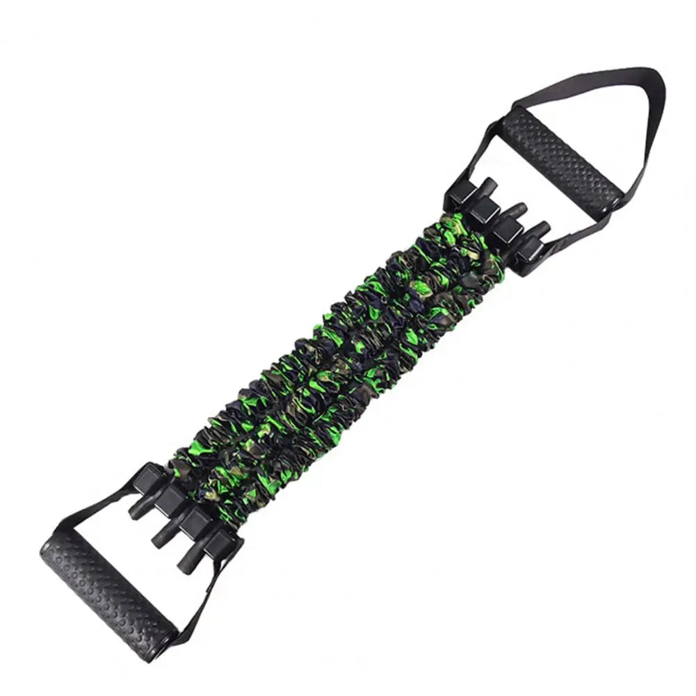 2025 New 3-Hole Resistance Stretcher,Adjustable 3-Way Resistance Band,Chest Expander Stretch Bands with Handles,Full Body Stretching & Strength Training(Green)