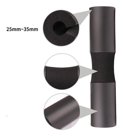 Barbell Squat Pad - Neck & Shoulder Protective Pad - Great for Squats, Lunges, Hip Thrusts, Weight Lifting & More - Fit Standard and Olympic Bars Perfectly