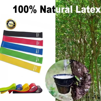 Resistance Bands, Set of 5 TPE Elastic Workout Bands Exercise Loop for Working Out Gym Strength Training Yoga Pilates