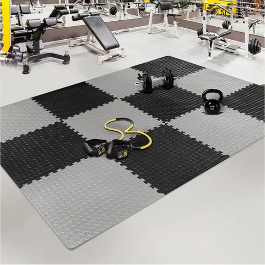 Puzzle Exercise Mat ½ In, EVA Interlocking Foam Floor Tiles for Home Gym, Mat for Home Workout Equipment, Floor Padding for Kids