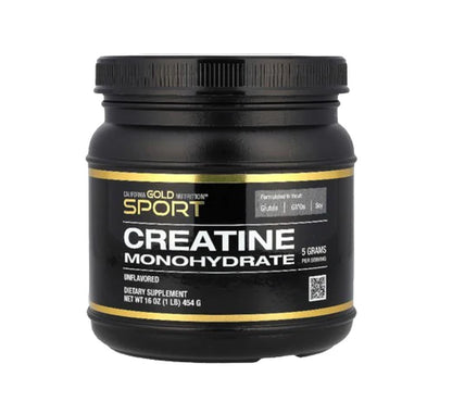 California Gold Nutrition, Creatine Powder, Micronized, Muscle and Strength Support, Creatine Monohydrate, No Gluten, No Gmos, No Soy, Unflavored, 16 Oz (454 G)
